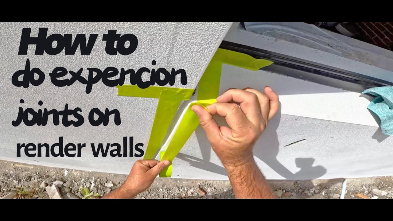 How to do expansion joints on render walls