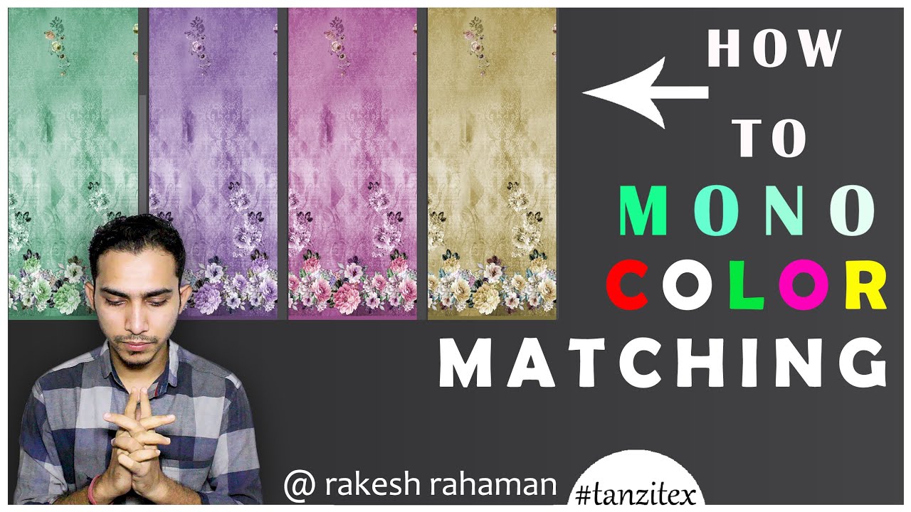 How To Create Mono colour Matching in Photoshop For Textile 