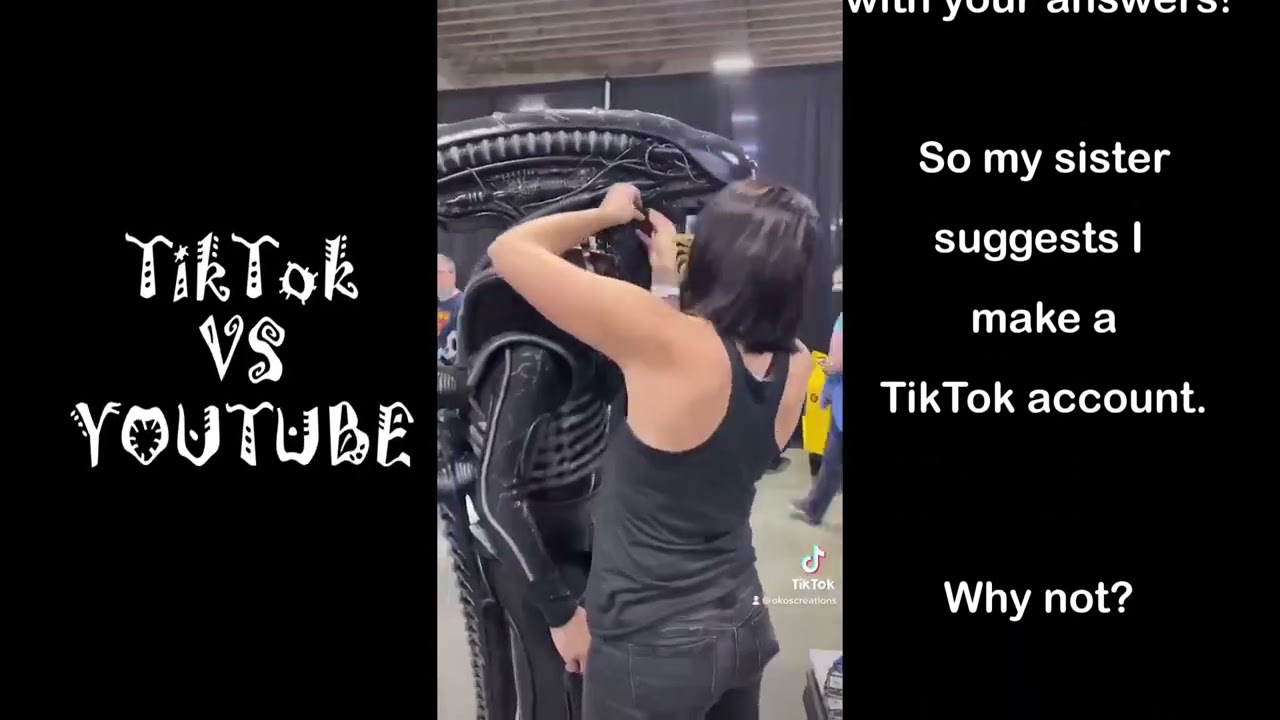 Kira suits me up in my Alien Costume: her viral TikTok video!