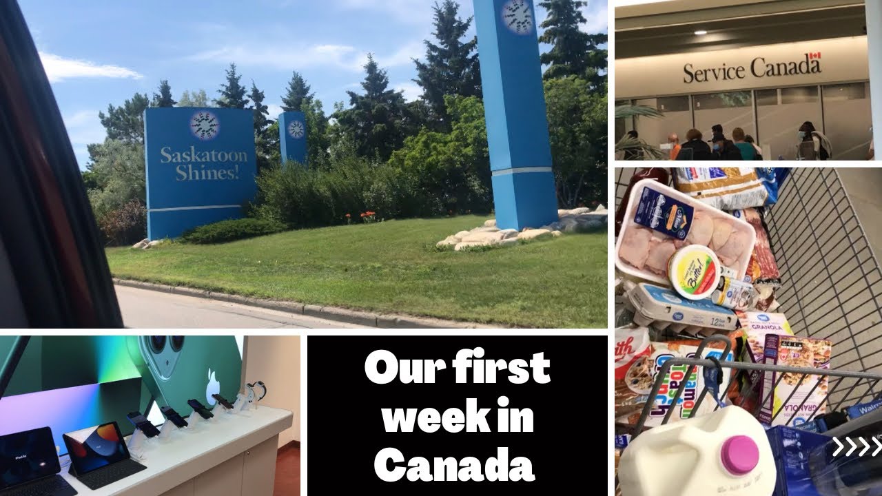 Our first week in Canada 🇨🇦: Airbnb tour, we got our S.I.N,New Phone ,Walmart run,etc.