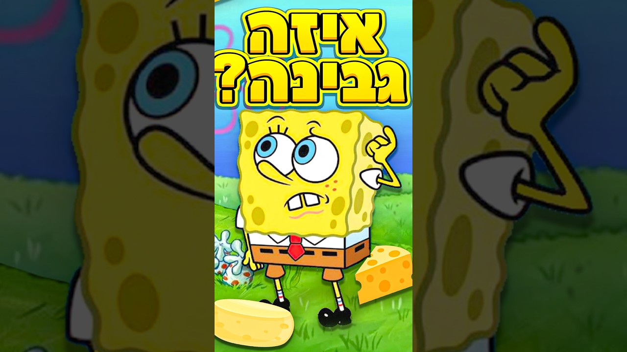 אם בובספוג היה גבינה &ndash; איזה גבינה הוא היה? 🧀🔥