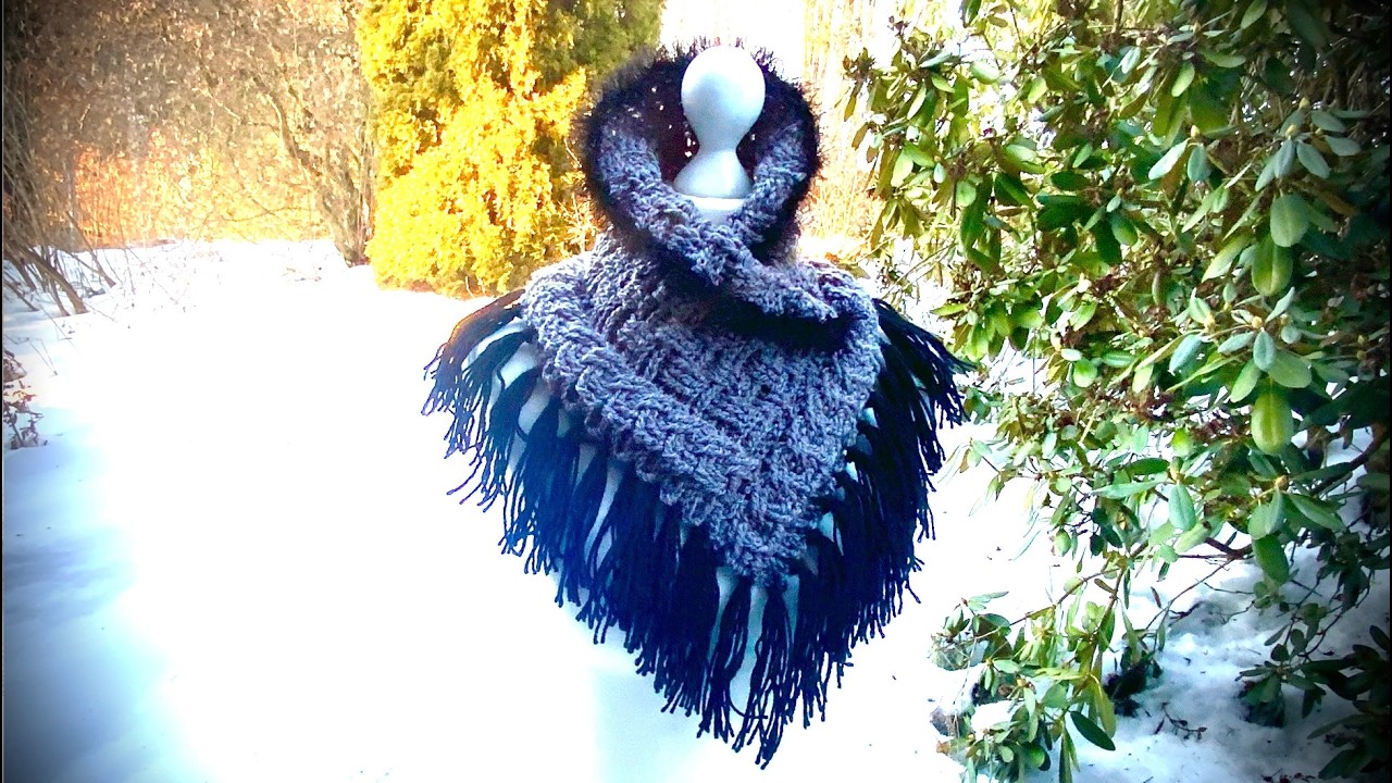 Schalkragen ZOPF & Flechtmuster#häkeln #petraperle #crochet #schalkragen#loop#schal#kragen#collar
