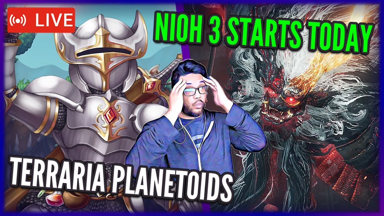 🔴LIVE - TERRARIA PLANETOIDS SEED & NIOH 3 PLAYTHROUGH START!