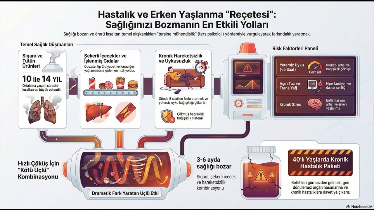 Sağlıksız yaşamanın ve erken ölmenin yolları