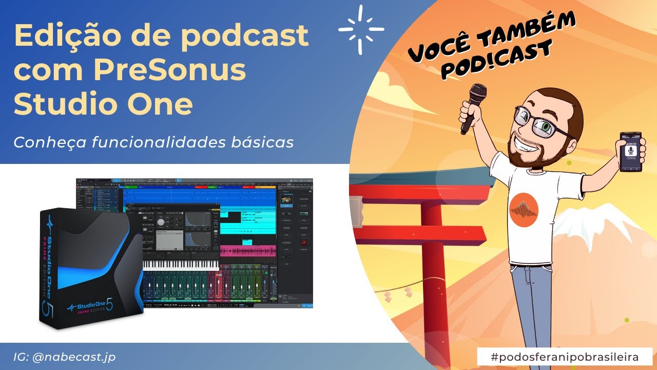 Edi&ccedil;&atilde;o de podcast com PreSonus Studio One