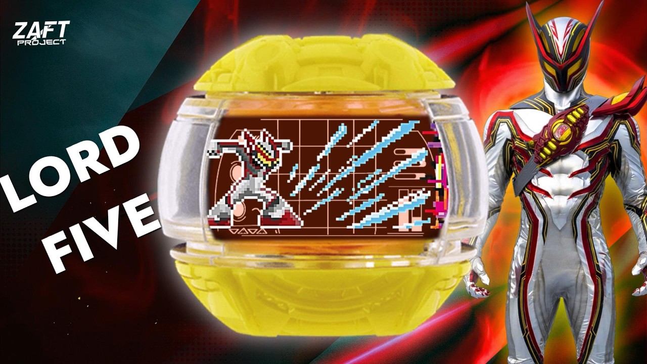 Lord Five Code Number 5 Lord Invoker Transformation Sound Kamen Rider Zeztz Road Five Shock Capsu...