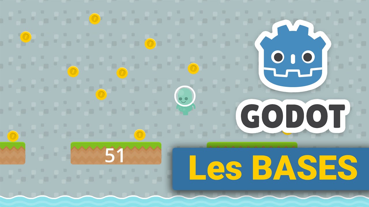 TUTO GODOT 4 débutant : Créez votre PREMIER JEU-VIDEO - Les BASES de GODOT ( tuto débutant )
