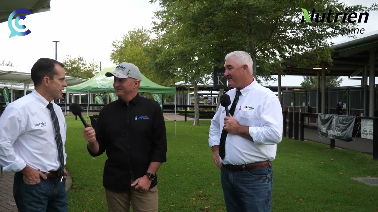 Cc with Mark and Dane from Nutrien Standardbred