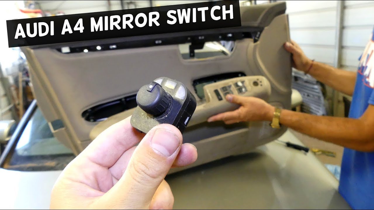 AUDI A4 B6 MIRROR SWITCH REPLACEMENT REMOVAL
