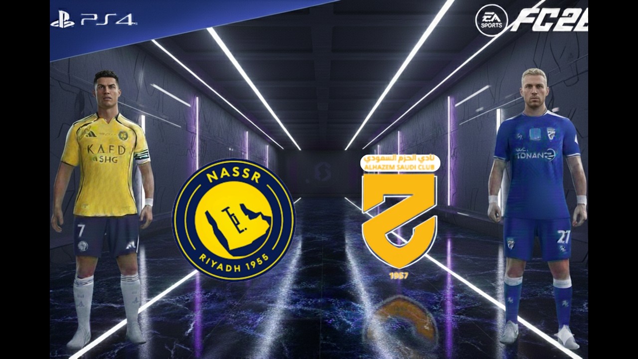 FC 26 - واقعية مذهلة! | ديربي النصر والحزم في دوري روشن | صراع الأساطير رونالدو ومارتينز