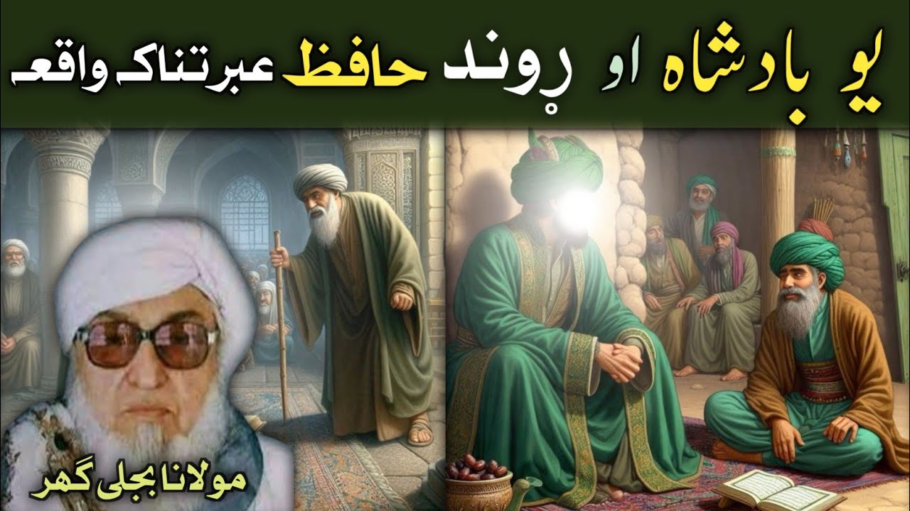 pashto bayan || Mulana Bijligar saib || یو بادشاہ او یو حافظ عبرتناکہ واقعہ