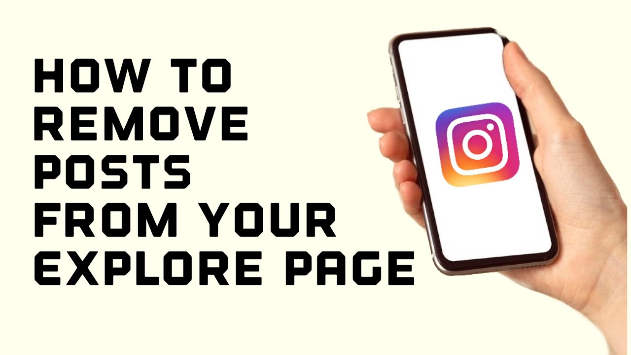 How to remove posts from your explore page on Instagram