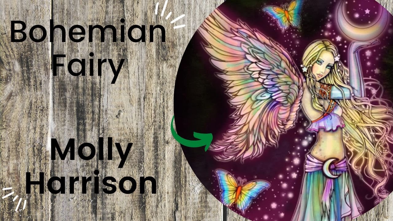 Bohemian Fairy - Molly Harrison //Adult Colouring Book Flip Through