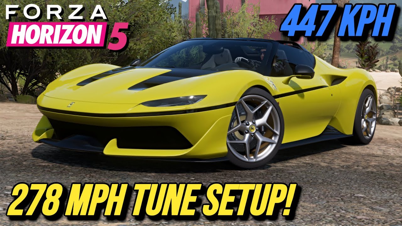 FORZA HORIZON 5 - Настройка тюнинга Ferrari J50 до 278 миль в час
