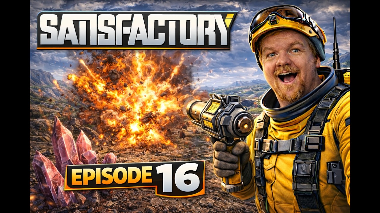 Quartz Is Finally Mining… and Things Exploded - Satisfactory - Episode 16