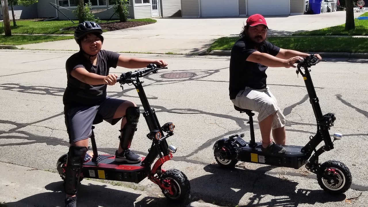 Electric Scooter with Seat Unboxing