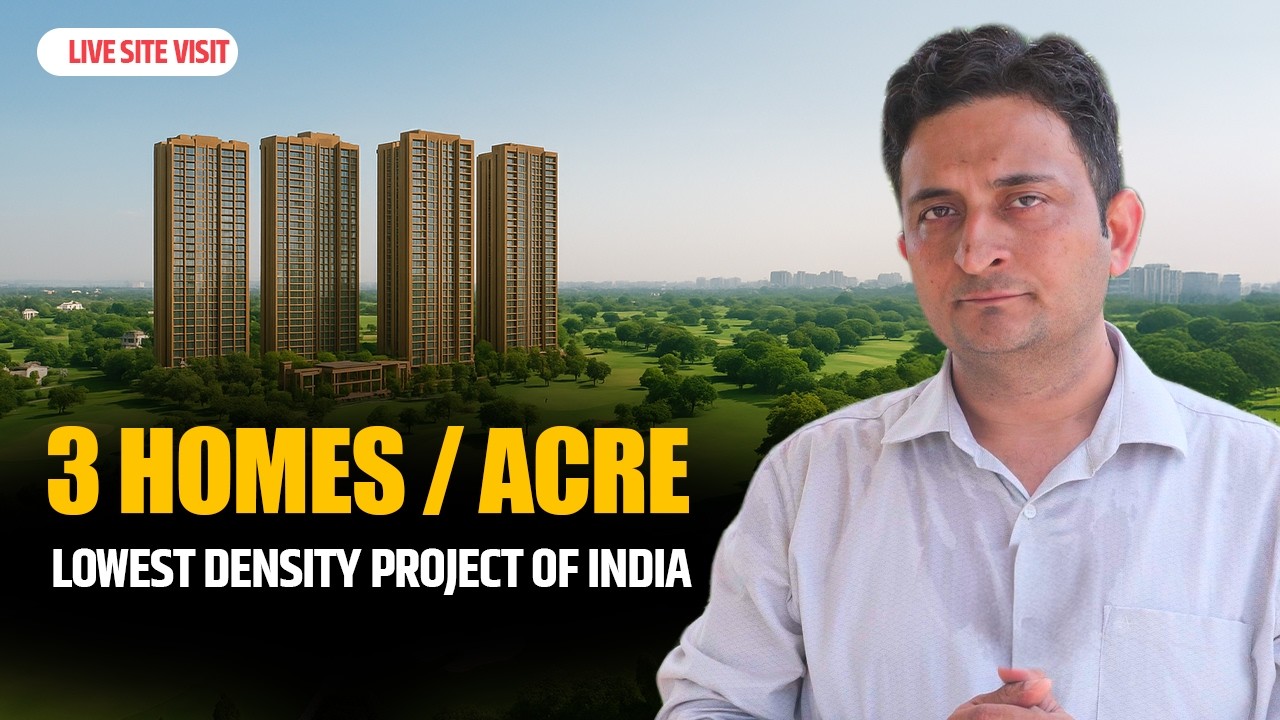 900 Apartments in 270 Acres | Lowest density project of india | Full Walkthrough #Gurgaonrealestate