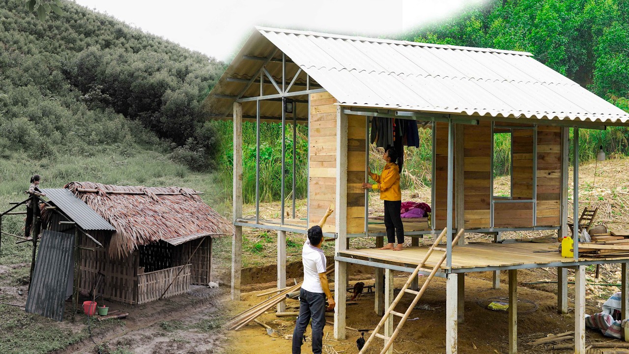 Time-lapse video: 250 days, from a bamboo house to a sturdy concrete house. Ly Tu Linh.