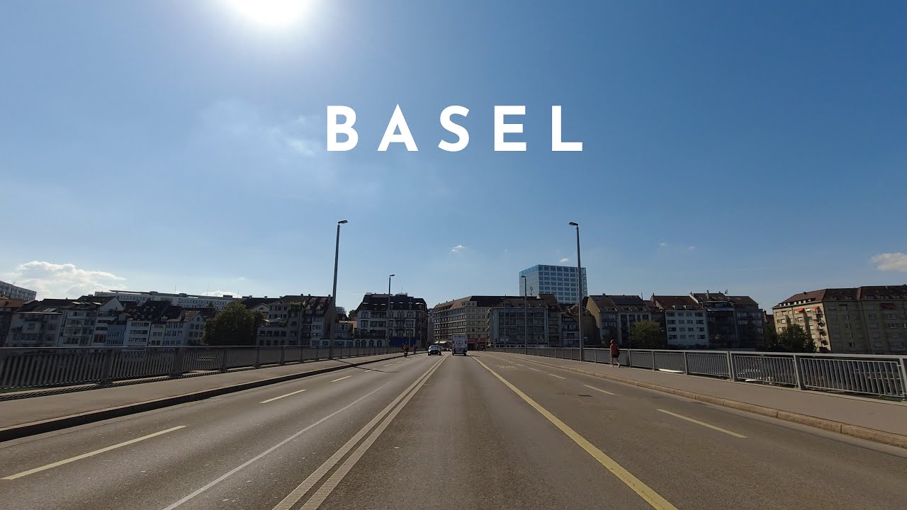DRIVING BASEL 🇨🇭 4K⁶⁰ | THE CITY IN SWITZERLAND, FRANCE AND GERMANY 🇨🇭🇩🇪🇫🇷