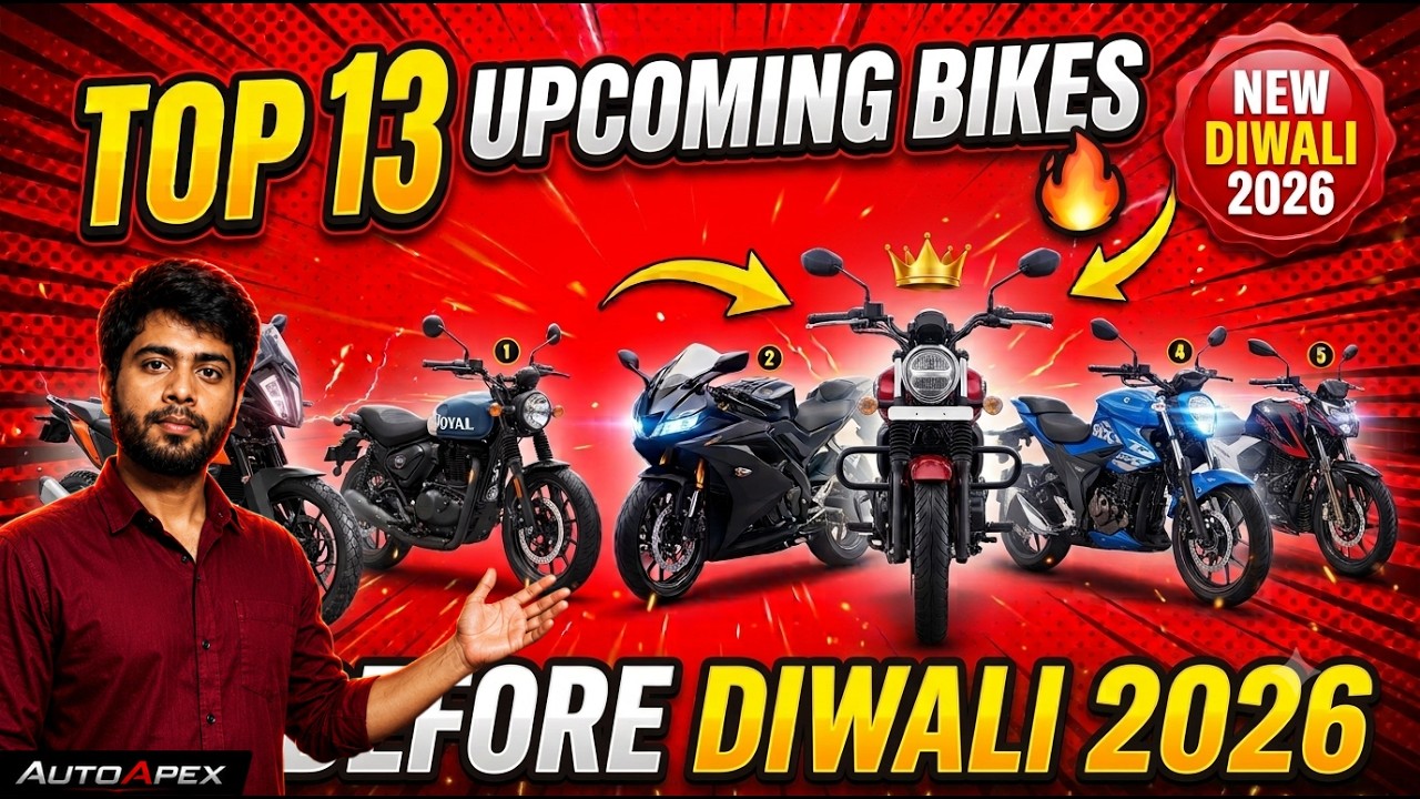 Top 13 Upcoming Bikes Before Diwali 2026 🔥 | Best New Bike Launches in India 2026