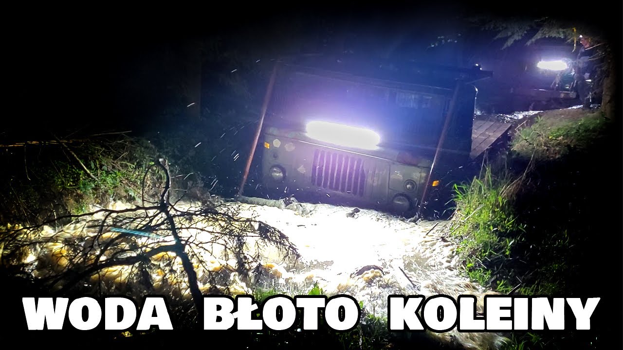Ciężki offroad starymi ciężarówkami po lesie | Terenowa przeprawa 2/3