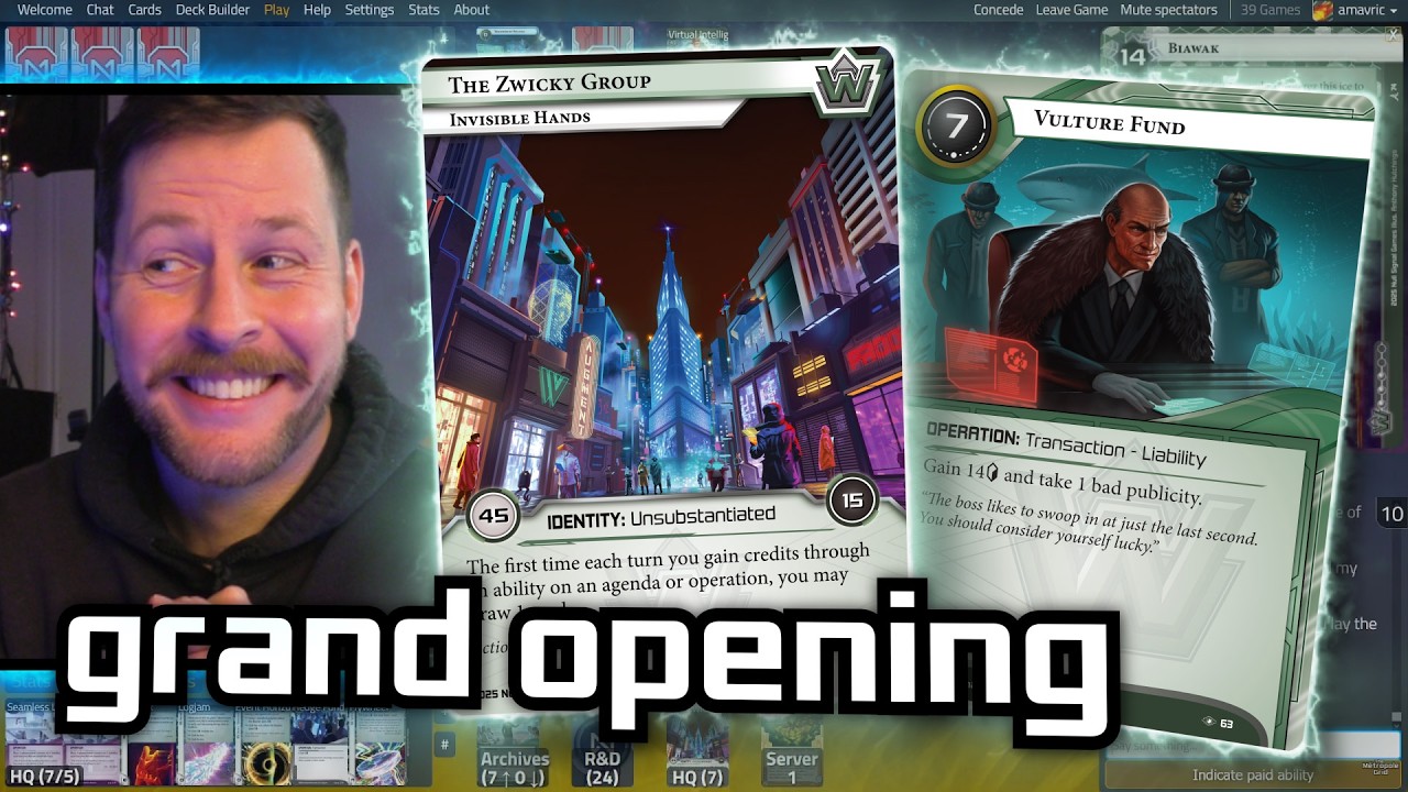 Grand Opening - Netrunner // LIVE