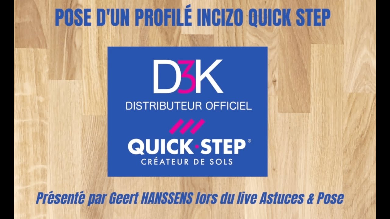 Comment poser le profilé Incizo Quick Step