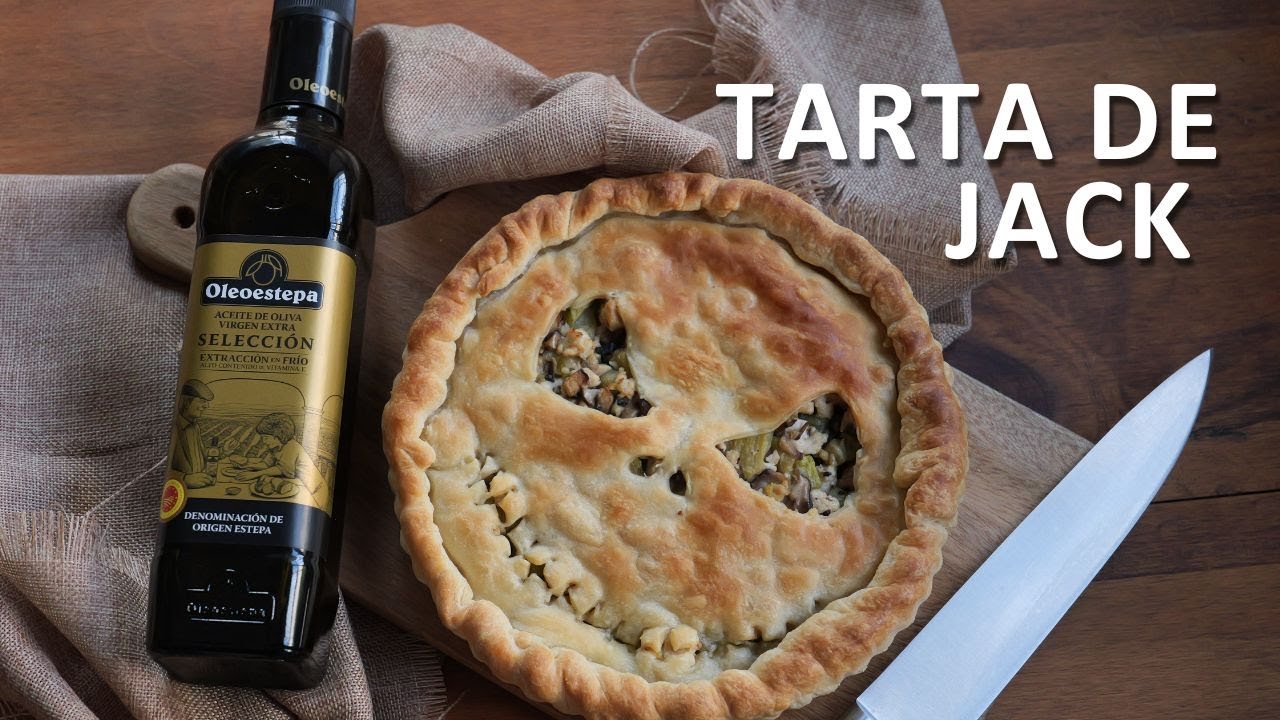 Tarta Salada de Jack con AOVE Oleoestepa Selección 🎃🥧 | Especial Halloween