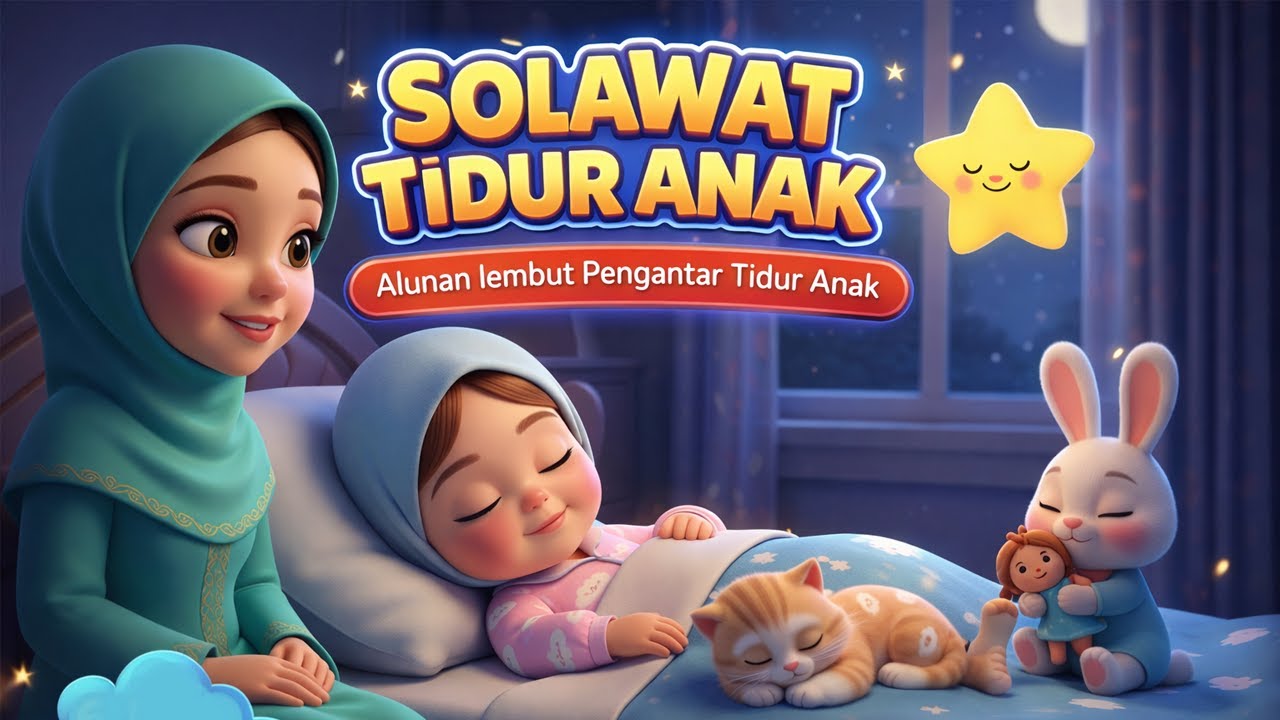 Solawat Ajaib Tidurkan Anak DURASI PANJANG 😴🌙•  Solawat Tidurkan Anak Bayi🌙 •  Alunan Tidur Anak