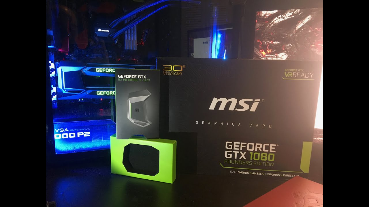 Geforce GTX SLI HB Bridge Unboxing, Install and Benchmarks