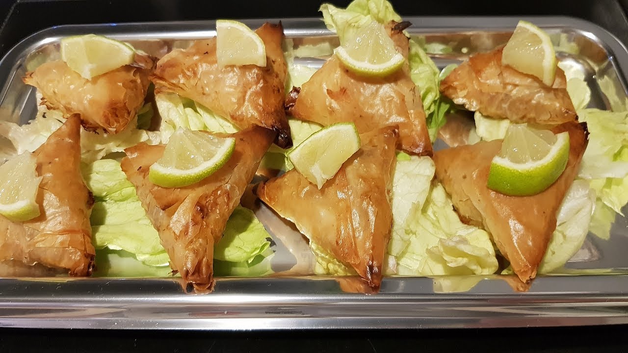Briouates aux poissons et fruits de mer  recette marocaine   ابريوات بفواكه البحر