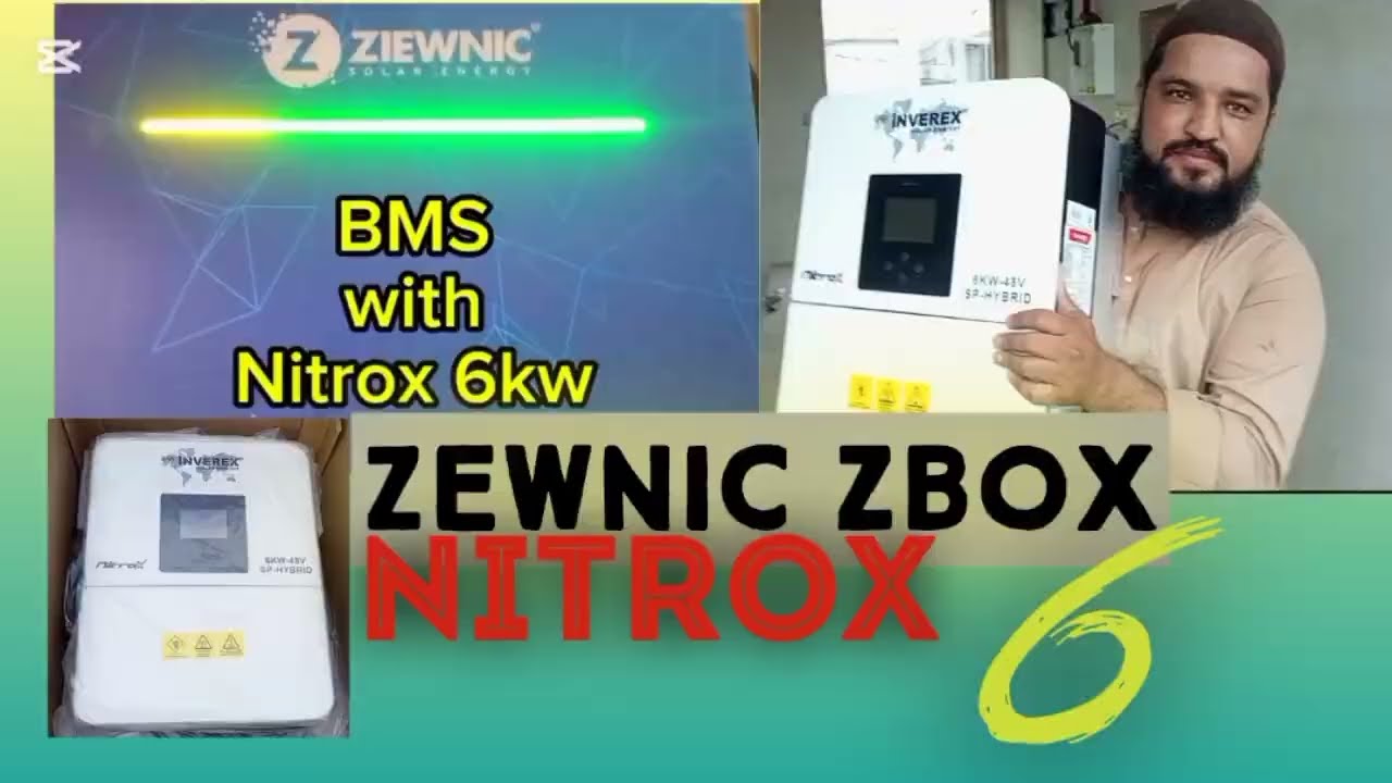 Nitrox 6kw with zewnic Zbox# nitrox# inverex Nitrox 6kw with zewnic lithium battery# zbox # zewnic 