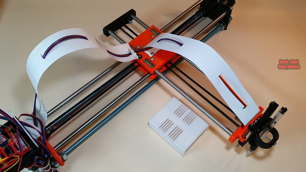Самый простой ЧПУ плоттер на ардуино Drawbot, рисующий станок своими руками  DIY