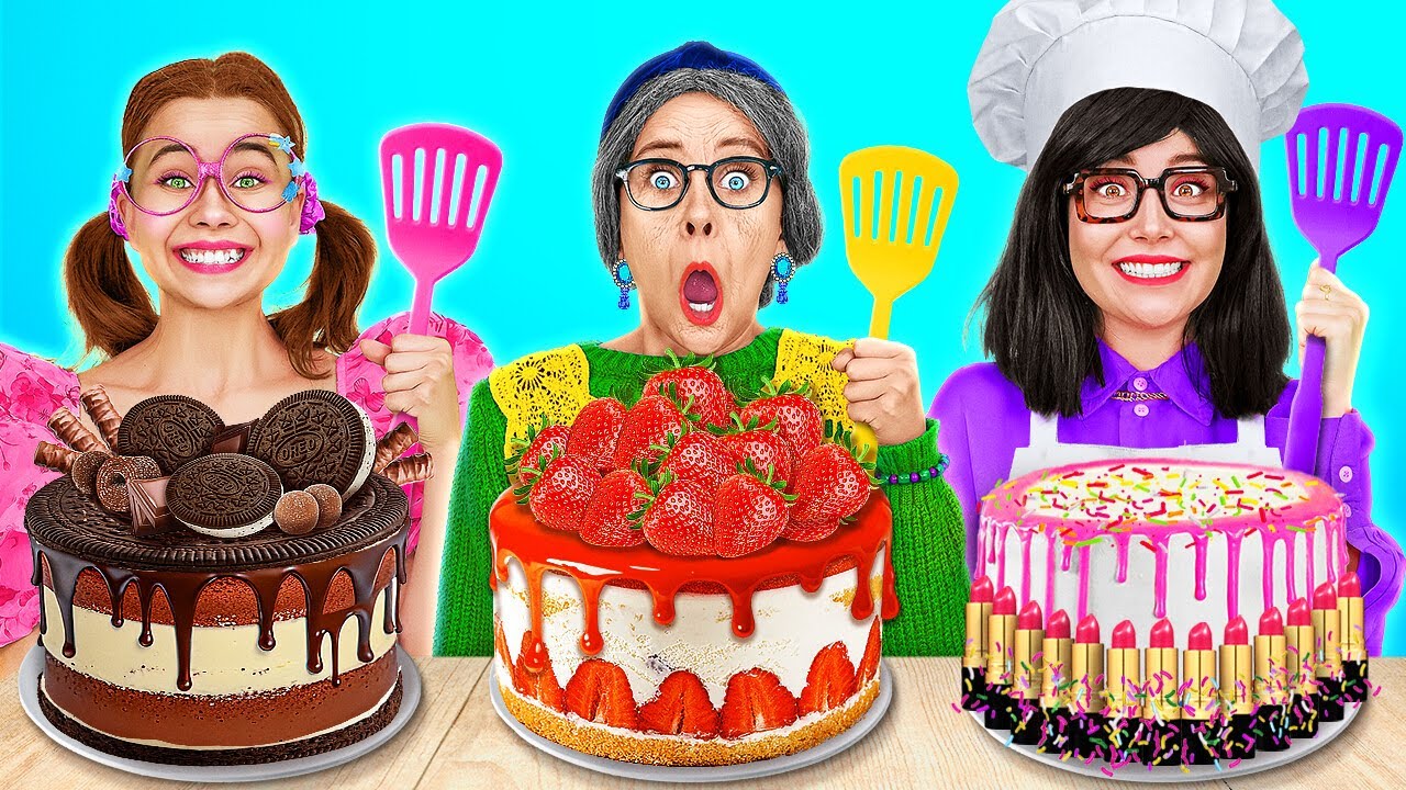MIJ vs Oma vs Mam Kook Challenge! Keuken Gadgets & Grappige Momenten door 123 GO!