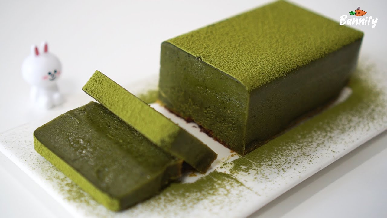 [ENG/日本語] 쫀득쫀득, 마성의 말차 테린느 🍵 The Most Decadent Matcha Terrine | 버니파이Bunnify