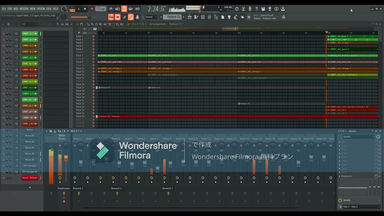 Liquid DNB No.1 [ Original Mix ] ( Key = F# ) - The Night kidz MAN