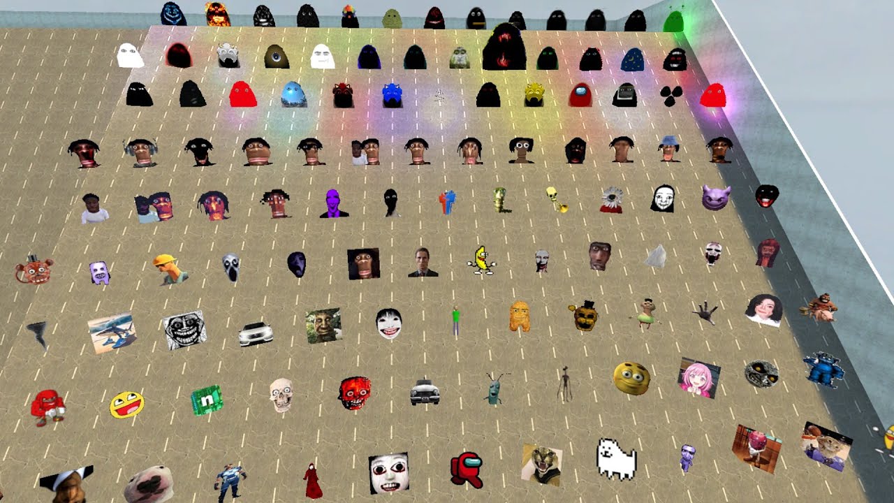 Angry Munci Family Nextbots, Juandale Pringle Family, Nicos Nextbots Family Chasing me in Gmod
