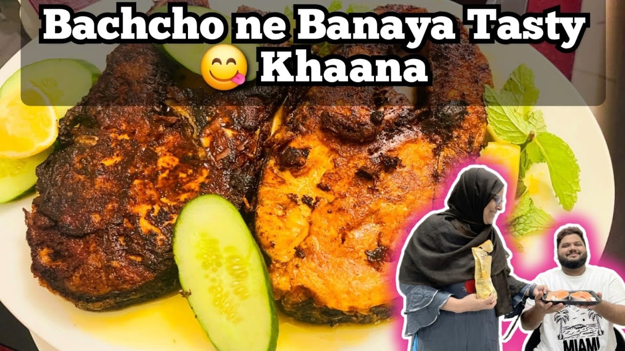 Bachcho ne Banaya Tasty Khaana | Crispy Fish Recipe 🐟 | Dubai Kitchen