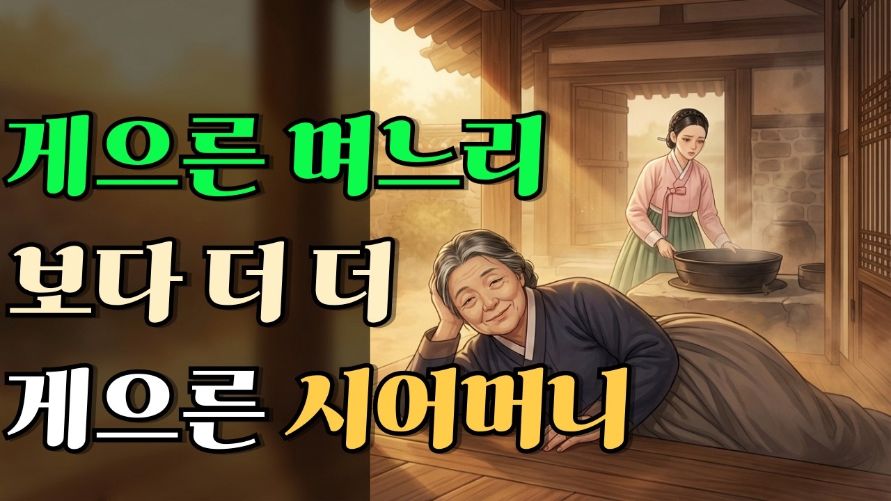 게으른 며느리를 고치려고 시어머니가 5년간 더 게을러진 이유 | 야담 | 전설 | 수면동화 | 야담한뿌리 | 민담 |