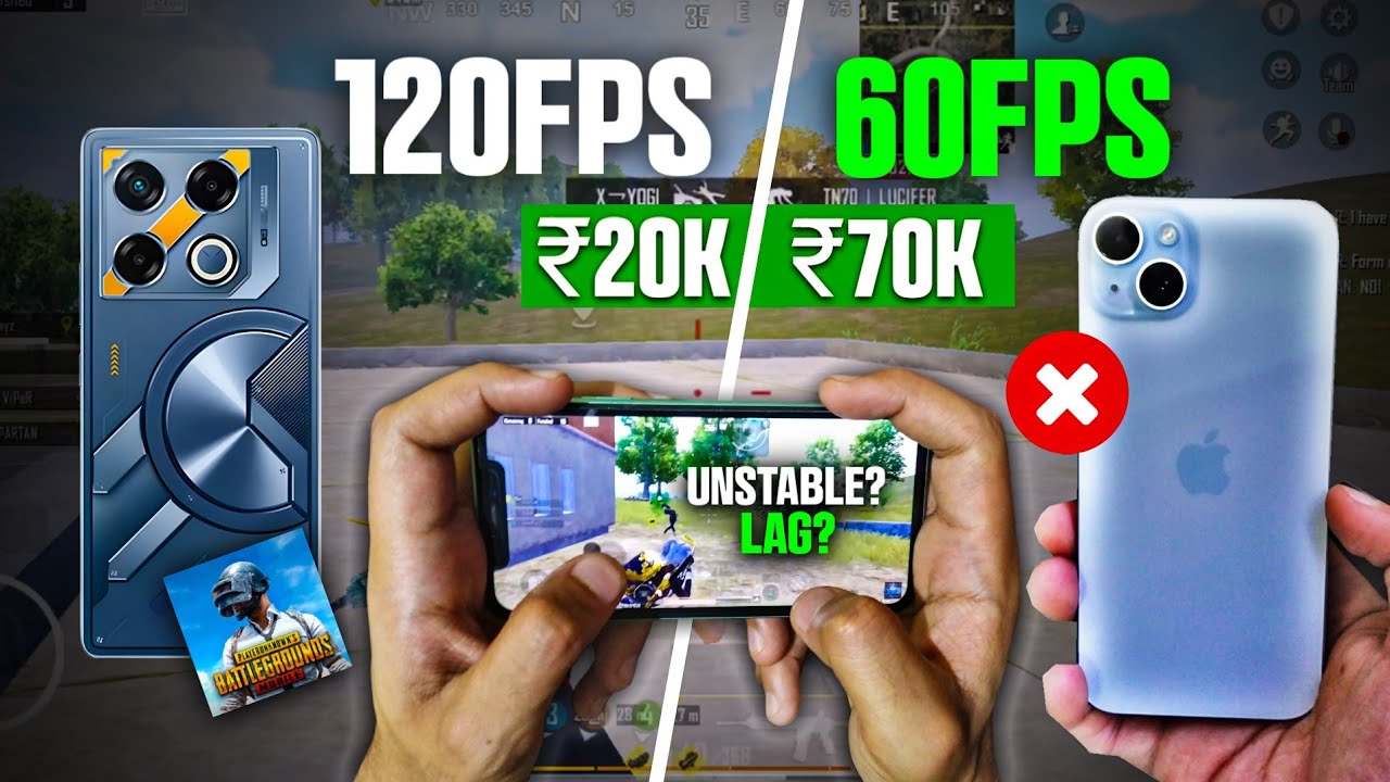 120 fps android vs 60fps iphone Pubg Mobile | iphone vs android in 2024 | pubg 120 fps | BGMI