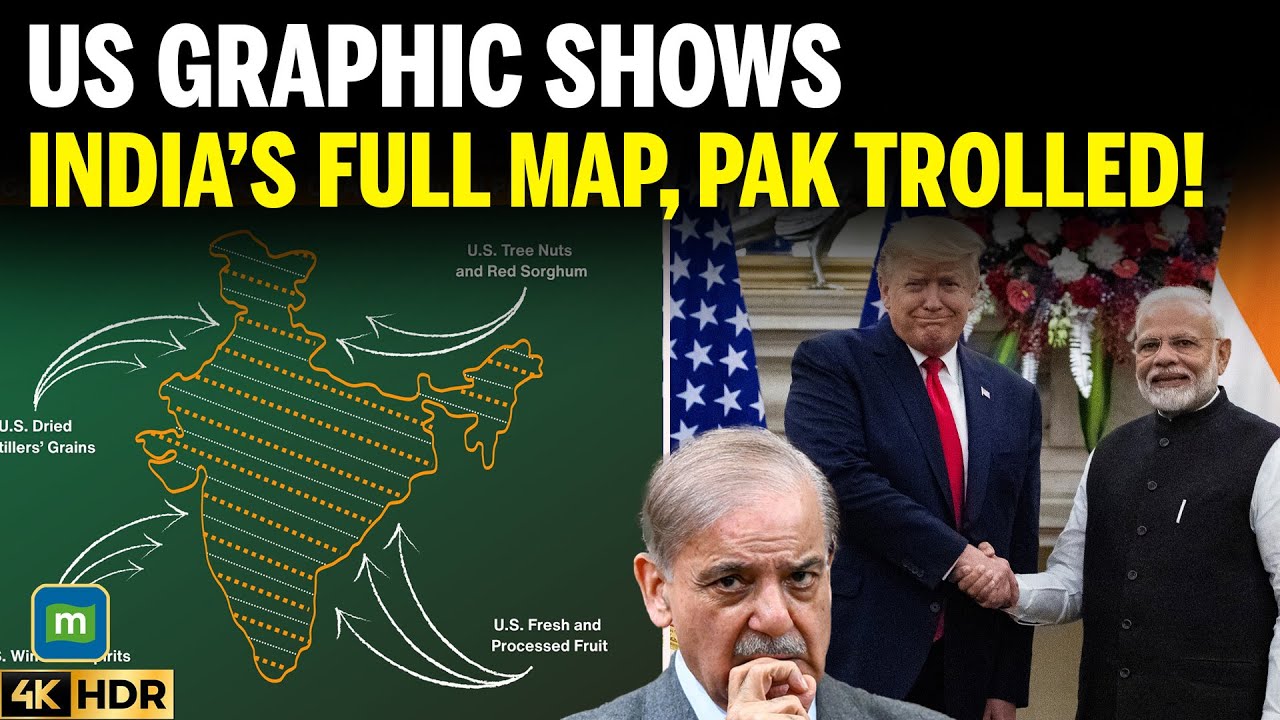 USTR India Trade Deal Graphic Shows Undivided J&K Map, Netizens Call It Message To Pakistan |4k|N18G