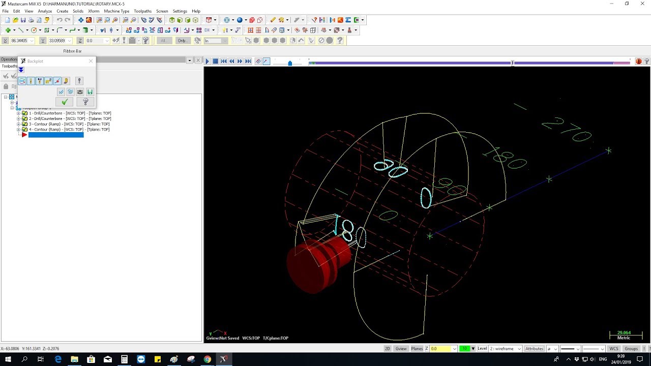 MASTERCAM X5 | ROTARY 4 AXIS