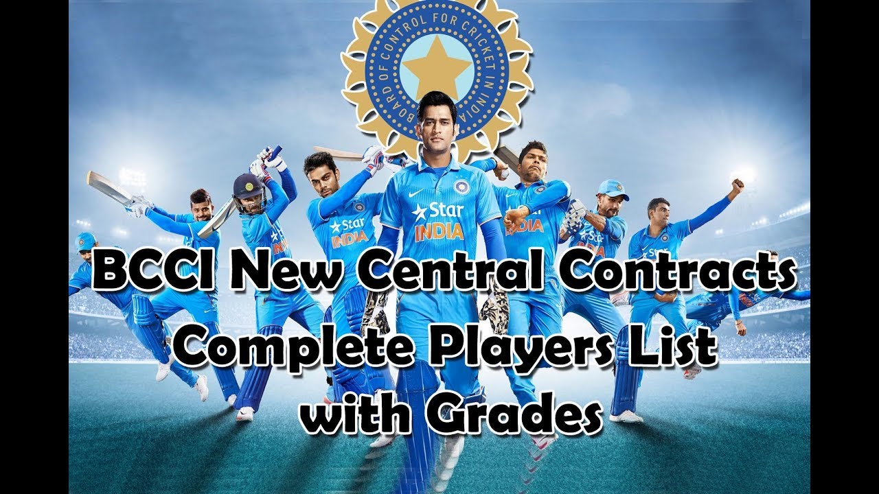 BCCI New Central Contracts || complete Players List || Grades & Salaries ||