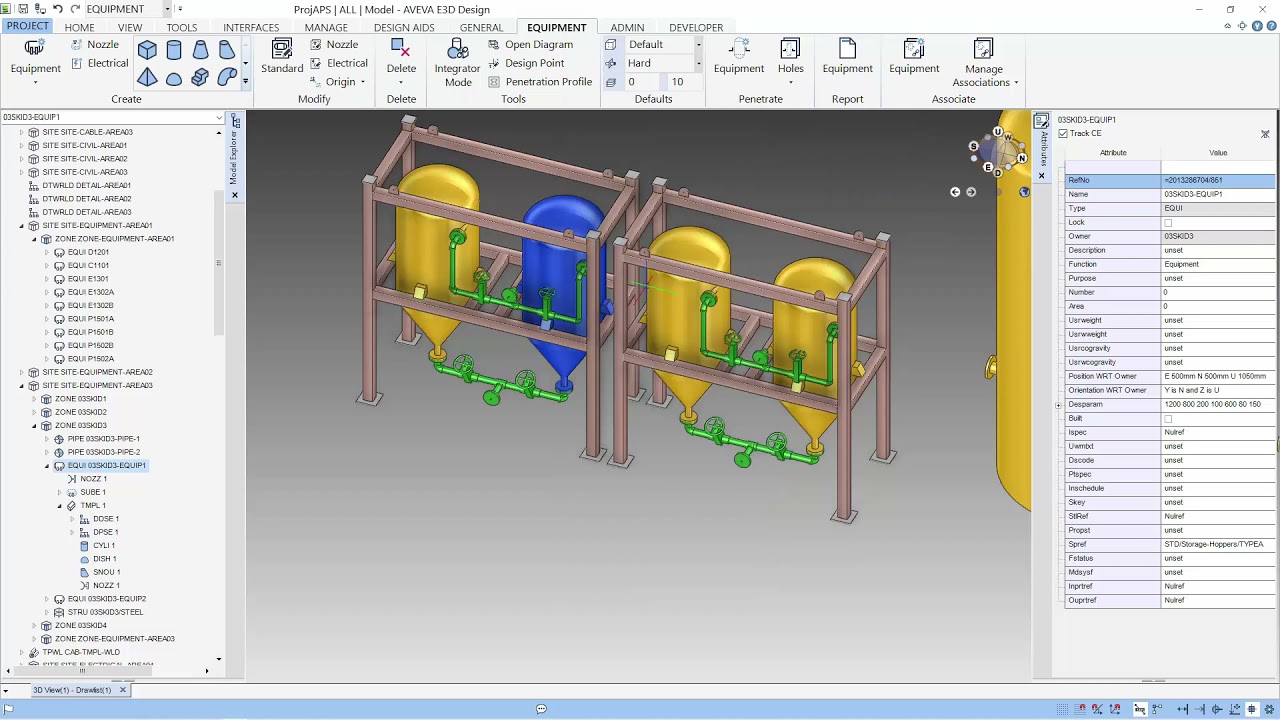E3D Getting Started - Equipment Modelling  ( Learning Path 02 )