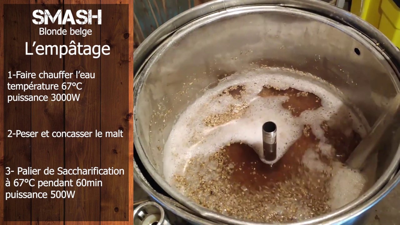 SMASH1-Résumé de brassage sur une cuve klarstein mundschenk xxl en monopalier sans rinçage