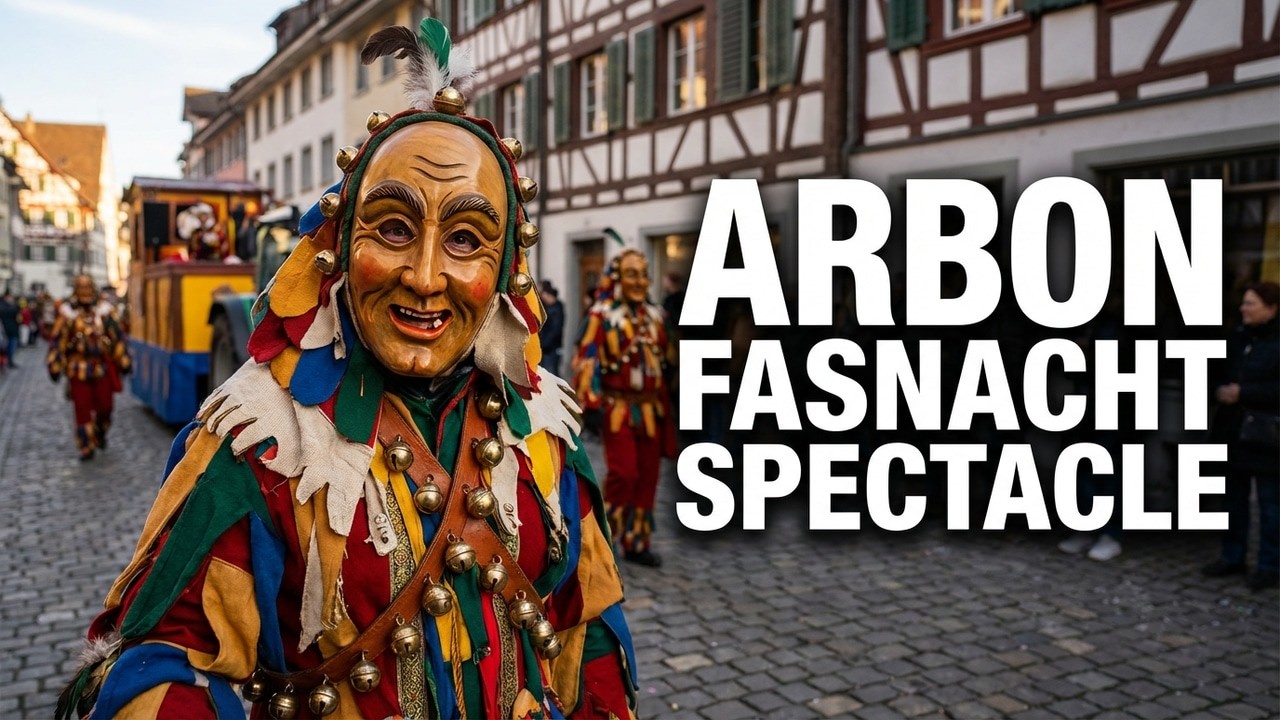 Fasnacht 2026 Arbon | Marching Bands, Floats & Costumes in Historic Swiss Streets 4K