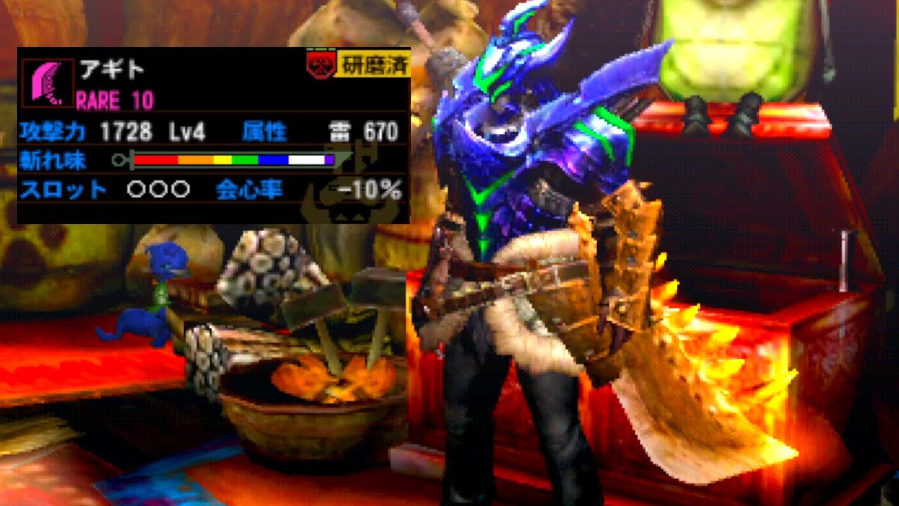 [MH4G] Идеальная цель, к которой стремятся все охотники: Громовой Великий Меч/Агито (медленный ко...