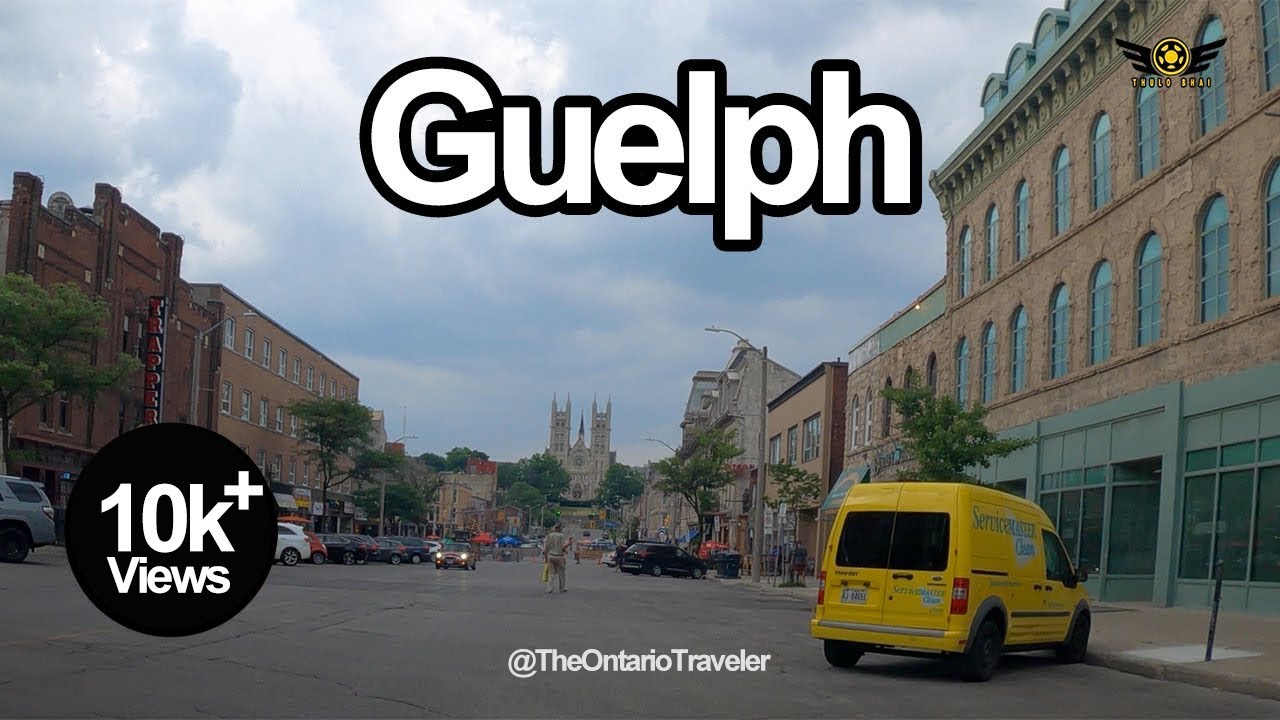GUELPH DOWNTOWN ONTARIO EVENING DRIVE 2020 (4K)