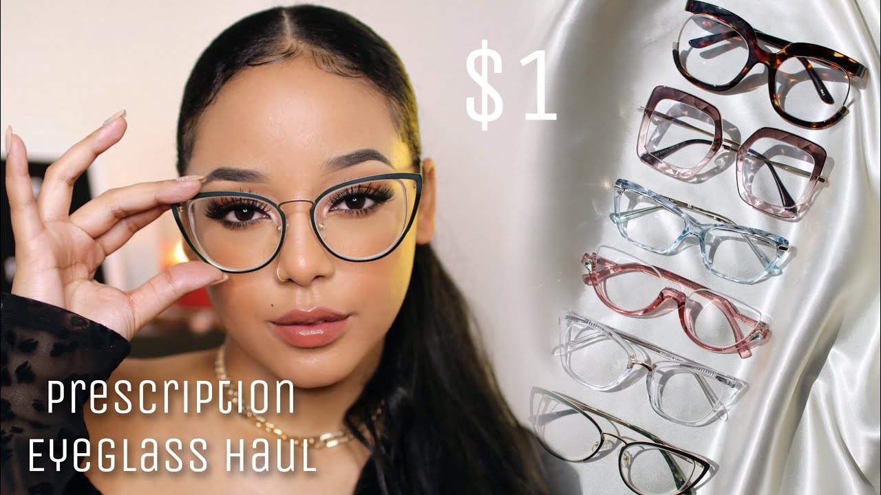 VoogueMe Prescription Eyeglasses Try on Haul & Anniversary Series-Down to $1 | Yellow Jade