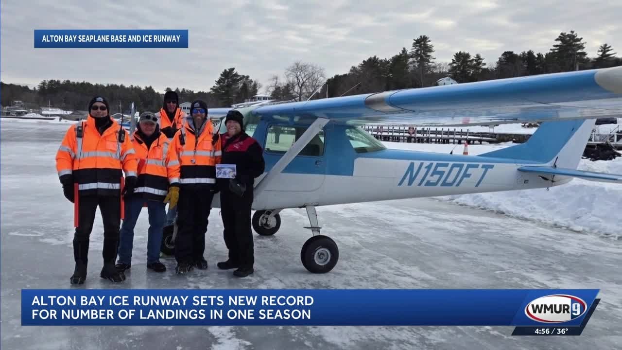 Alton Bay Ice Runway sets new record for number of landings in one season